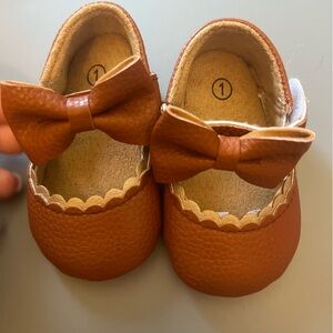 Tan Baby Shoes! NWOT!